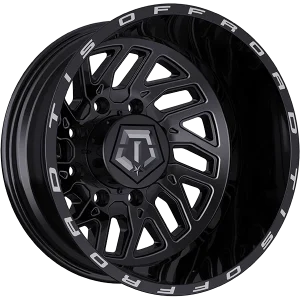TIS Wheels – 544BM – Black – 20″x8.5″ -198mm – Summer Wheels – 544BM28299ROS